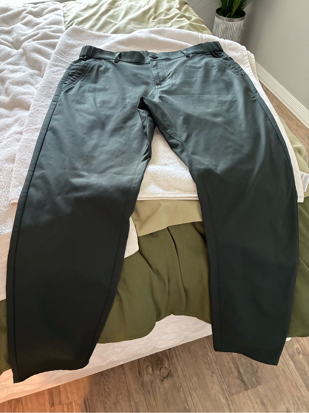 Men's Dark Green Jack Archer Pants - Classic Straight Fit